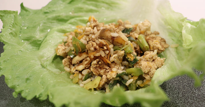 Get Shredded Chicken San Choy Bau